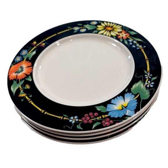 Vintage Villeroy &  Boch Luxembourg Xenia Set of 4 8" Salad Plates ( 2 a… - Picture 1 of 7